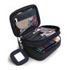 Trousse Maquillage, ONEGenug Sac Cosmétique 20 * 12 * 8 cm Double Couche avec Miroir pour Femme Noir