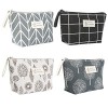 Trousse à Maquillage Femme, Weinsamkeit 4 PCS Pochette Maquillage de Voyage Portable Polyvalente, Petite Trousse à Cosmétique