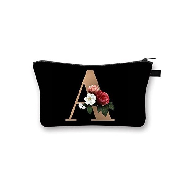 Domybest FR Trousse de Maquillage Femme Voyage Pochette en Polyester Imprimé Lettres Toilette Petit Sac Cosmetique