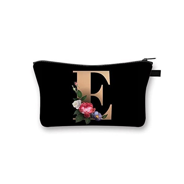 Domybest FR Trousse de Maquillage Femme Voyage Pochette en Polyester Imprimé Lettres Toilette Petit Sac Cosmetique