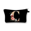 Domybest FR Trousse de Maquillage Femme Voyage Pochette en Polyester Imprimé Lettres Toilette Petit Sac Cosmetique