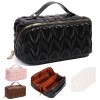 Yokilly Trousse de Toilette Femme,PU Trousse Maquillage,Grande Capacité Trousse de Toilette Voyage,Portable Étanches Trousse 