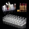 Discoball Cosmetic Make Up Organisateur Acrylique clair de rangement rouge à lèvres avec 24 sections, numéro 105