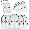 Lot de 50 Sacs de Soin des Cils, Sacs de Soin des Cils, Trousse de Maquillage Portable avec Cils, Sac de Voyage pour Cils, Sa