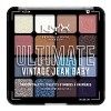 NYX Professional Makeup Palettes de Fards à Paupières Ultimate Shadow Palette, 16 Couleurs, Pigments Pressés, Fini Irisé, Mét