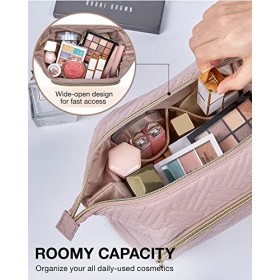 BAGSMART Trousse de maquillage, rose