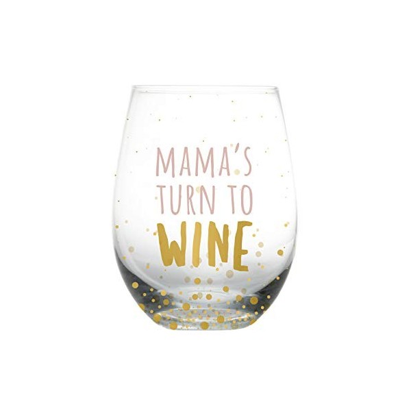 Pearhead I’ve Waited 9 Months for This Stemless Wine Glass, New Mom Mother’s Day Accessory, Expecting Mother Keepsake, Pink a