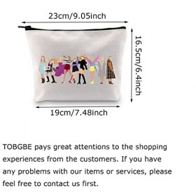 TOBGBE Sac de maquillage inspiré de lalbum « Let Us Enjoy Sing Song » - Cadeau pour amateur de musique, blanc cassé, Sing Ha