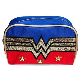 Official DC Comics Wonder Woman Glitter Logo Make-Up Toiletries Bag
