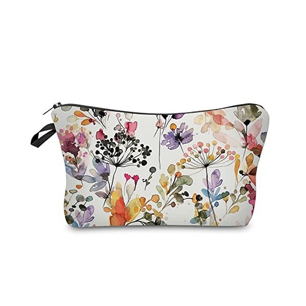 MRSP Trousse de maquillage pour femme, petite pochette de maquillage, trousse de voyage pour articles de toilette, imperméabl