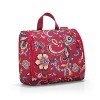 reisenthel Toiletbag XL Daisy Red Trousse de Toilette Pratique avec Crochets, matière imperméable, Moderne