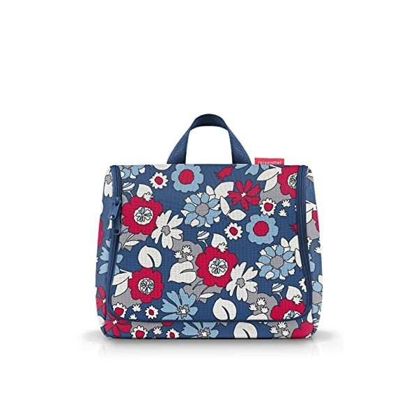 reisenthel Toiletbag XL Daisy Red Trousse de Toilette Pratique avec Crochets, matière imperméable, Moderne