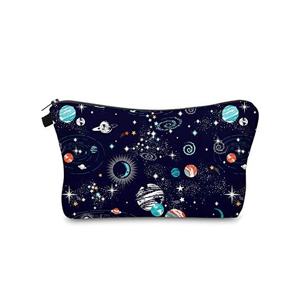 Sac de maquillage mignon de voyage sac cosmétique petit sac cadeau pour femme Espace