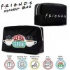 Friends Trousse Maquillage Femme ou Fille Ado, Petite Trousse De Toilette Central Perk Friends Goodies Officiels, Pochette Be