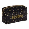 Harry Potter Trousse de maquillage pour femmes et filles - Double face - Noir - Accessoire de voyage - Cadeau des Reliques de