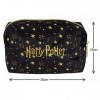 Harry Potter Trousse de maquillage pour femmes et filles - Double face - Noir - Accessoire de voyage - Cadeau des Reliques de