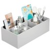 mDesign rangement cosmétiques pour lavabos ou table de maquillage – panier de salle de bain en plastique sans BPA pour maquil