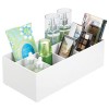 mDesign rangement cosmétiques pour lavabos ou table de maquillage – panier de salle de bain en plastique sans BPA pour maquil