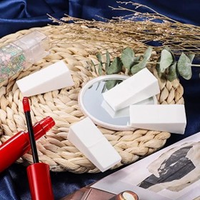 24 Pcs Éponges Maquillage, Éponges Sans Latex en Forme de Triangle pour Fond de Teint Crème Liquide Blanc 