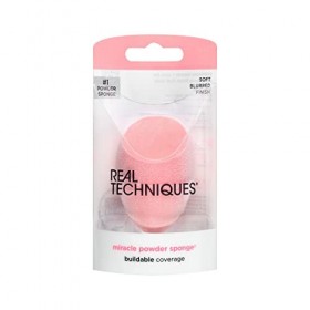 Real Techniques Éponge Poudre Miracle pour une Application Homogène de la Poudre - 1 Unité