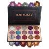 BEAUTY GLAZED 15 Couleurs Longue Durée Glitter Palette de Ombre a Paupiere Eyeshadow Shimmer Fard a Paupiere Brillant Maquill