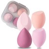 UAMLVCN Eponge Maquillage - 4PCS Beauty Blender Sèche, Blender Maquillage Poudre Humide Poudre Pour Crème, Liquides et Poudre