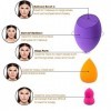 Maquillage Eponges, 11pcs Mélangeur de Beauté Éponges de Fondation pour Les Cosmétiques Liquides/Poudre/Crème. Multicolore Ép