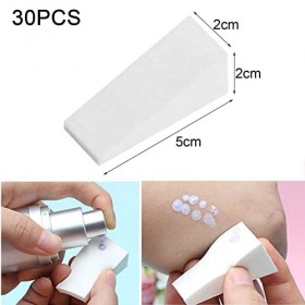 Rpanle Lot de 30 Éponges Maquillage, Éponge de Maquillage en Forme de Triangle, Éponges triangulaires pour poudre, mascara, c