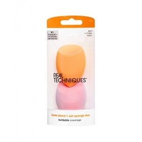 Real Techniques Miracle Complexion Sponge & Miracle Powder Sponge Duo Pack pour fond de teint et poudres 124 g