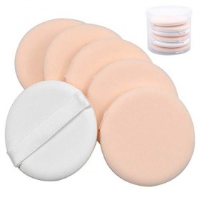Kissral Éponge de Visage, 6 Pièces Éponges de Maquillage Foundation Primer Puff Éponges Puff Air Cushion Puff Double Usage Se