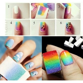 12 Pièces/ensemble Éponge À Ongles Éponge À Ongles Dégradé Éponge À Ongles Pour Ombre Éponges À Ongles Pour Vernis À Ongles D