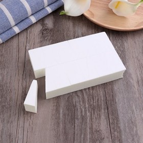 Lot de 24 éponges triangulaires Frcolor - Pour visage et ongles - Pour application de maquillage et démaquillage