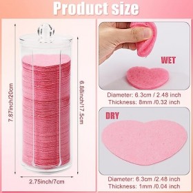 120pcs Éponges pour le Visage, Éponges pour le Visage Compressées Forme de Cour Éponges pour le Visage avec Récipient pour le