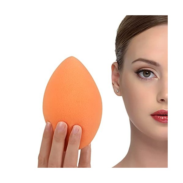 Éponge de maquillage extra large 12 cm pour le visage et le corps 1 petite et 1 grand avec 2 porteéponges application parfa