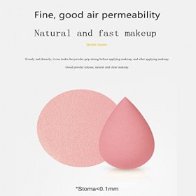 Pink Series Lot de 7 éponges de maquillage multicolores pour fond de teint et mélangeur de beauté, sans défaut pour crèmes li