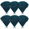 Pimoys Lot de 6 houppettes triangulaires souples pour poudre libre et corporelle, maquillage en velours et fond de teint, épo