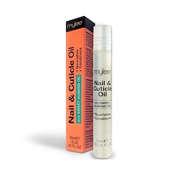 Stylo Roller Mylee pour ongles et cuticules 10 ml - Profondément hydratant, Nourrit et revitalise, Formule non grasse, Ne lai