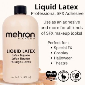 Mehron Liquid :Latex - Light Flesh 470 ml 