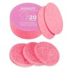 AUAUY 48 Pièces Éponge Faciale Compressée, Nettoyantes Quotidiennes en Cellulose Pour Le Visage, 100 % Coton Naturel, Éponge 