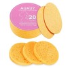 AUAUY 48 Pièces Éponge Faciale Compressée, Nettoyantes Quotidiennes en Cellulose Pour Le Visage, 100 % Coton Naturel, Éponge 