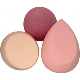 LUTTMANN® Set déponges à maquillage SPONGE - paquet de 3 1 x 3 pièces éponges à fond de teint Beauty Foundation Blender ut