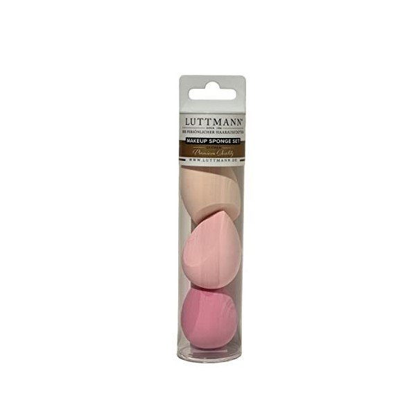 LUTTMANN® Set déponges à maquillage SPONGE - paquet de 3 1 x 3 pièces éponges à fond de teint Beauty Foundation Blender ut