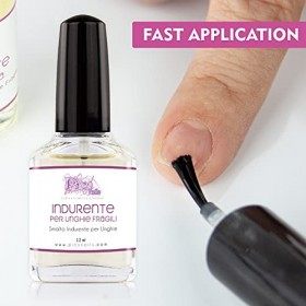 Vernis Durcisseur ongles Instantané 12 ml professionnel - Idéal pour les ongles cassants et faibles - Renforce et améliore in