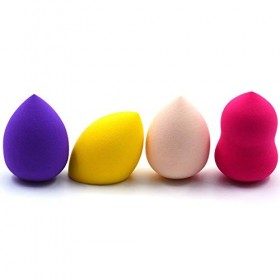 Eponge Maquillage Beauty Éponge Blender Makeup Fond de Teint Blush Estompeur Correcteur Yeux Visage Poudre Crème Maquillage S