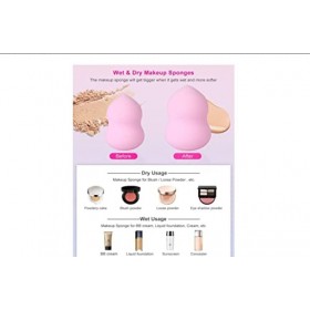 Eponge de maquillage mousse de maquillage pack de 3 maquillages éponges éponge de maquillage pour fond de teint