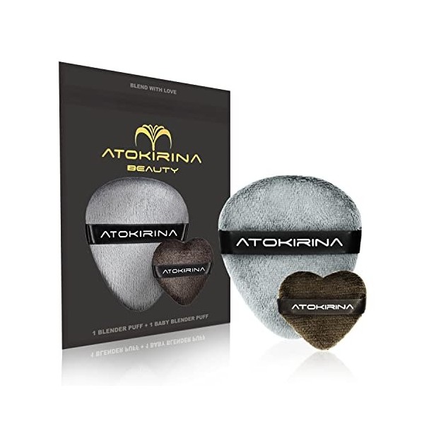 ATOKIRINA Blender Puff 2.0 Beauty Blender Nouvelle Version Applicateurs Maquillage Fond de Teint Conçu pour Maquillage Parfai