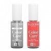 PODERM - LOT 2 PRODUITS | SOIN VERNIS PROFESSIONNEL | Base Coat Tenue Parfaite + Vernis ROSE CORAIL Tea Tree | Prévention & T