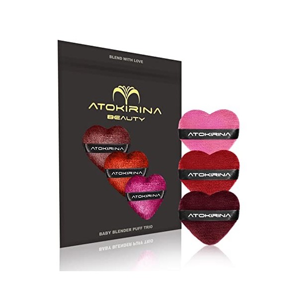 ATOKIRINA Baby TRIO Blender Puff - Nouvelle éponge de maquillage pour applicateurs de maquillage - Conçu pour un maquillage p