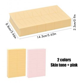 Vesaneae 48 Pcs Éponge Maquillage Triangle, Eponge Nail Art, Houppette de Maquillage, Houppette de Poudre Seche de Maquillage