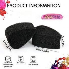 24pcs Éponge Peinture Visage, Éponge Pétale Haute Densité pour Le Visage Éponges de Peinture pour Le Visage pour Le Travail d